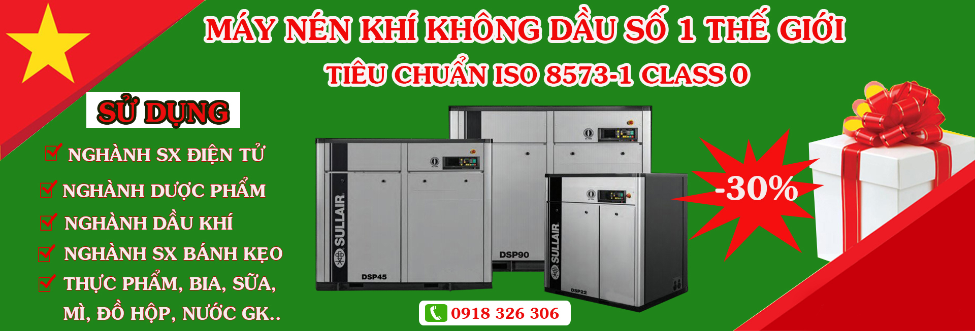 Cho Thuê Máy Nén Khí Không Dầu